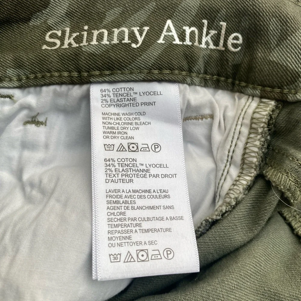 Tommy Bahama Camo Canvon Tea Leaf Ankle Jeans Women’s Size 4 / 26 Safari Jungle - Picture 5 of 8